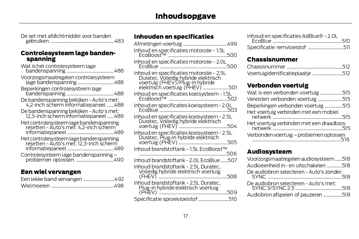 2022-2024 Ford Kuga Vignale Bedienungsanleitung | Niederländisch