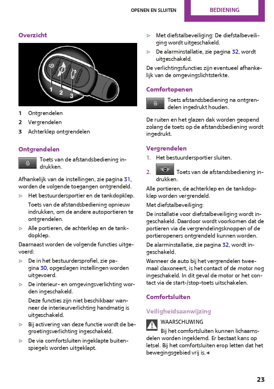 2016-2017 Mini Mini Owner's Manual | Dutch