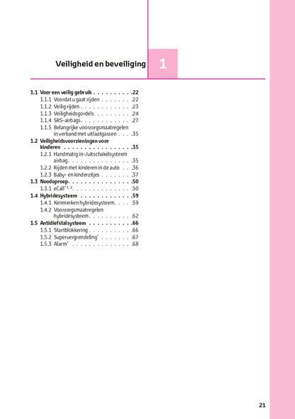 2022-2023 Toyota Yaris Cross Hybrid Owner's Manual | Dutch