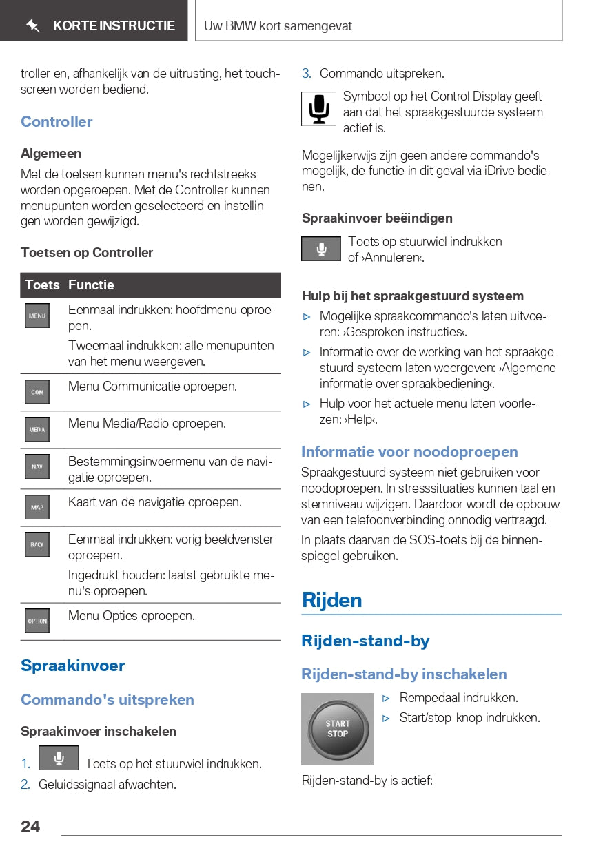 2019 BMW 5 Series PHEV Owner's Manual | Dutch