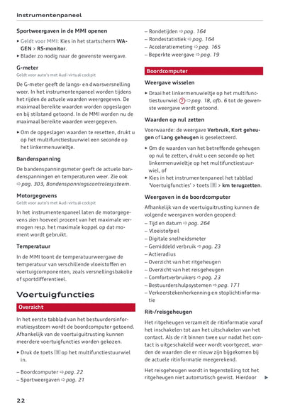 2022-2023 Audi A5 Owner's Manual | Dutch