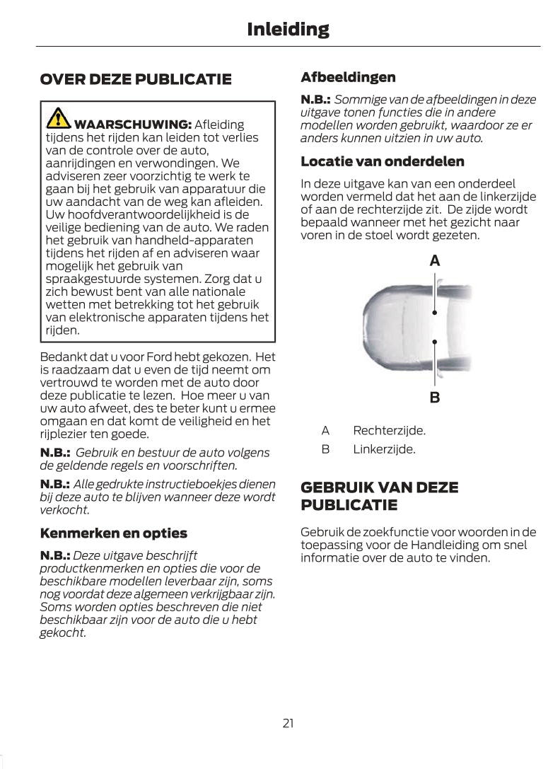 2022-2023 Ford Puma Gebruikershandleiding | Nederlands