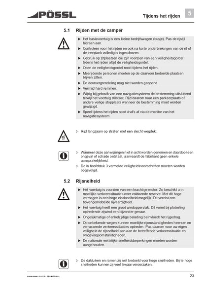 2019-2021 Pössl 2WIN Plus Owner's Manual | Dutch