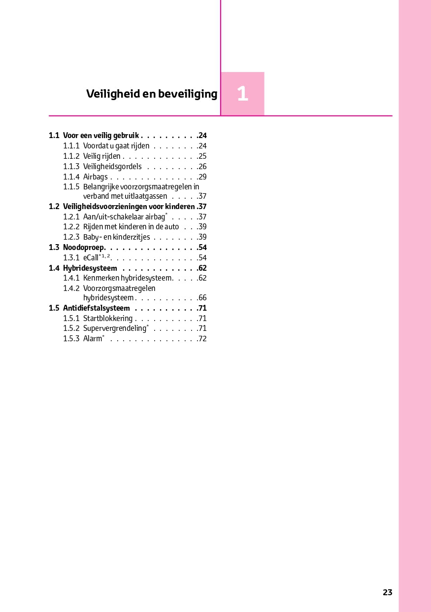 2022-2023 Toyota RAV4 HEV Owner's Manual | Dutch