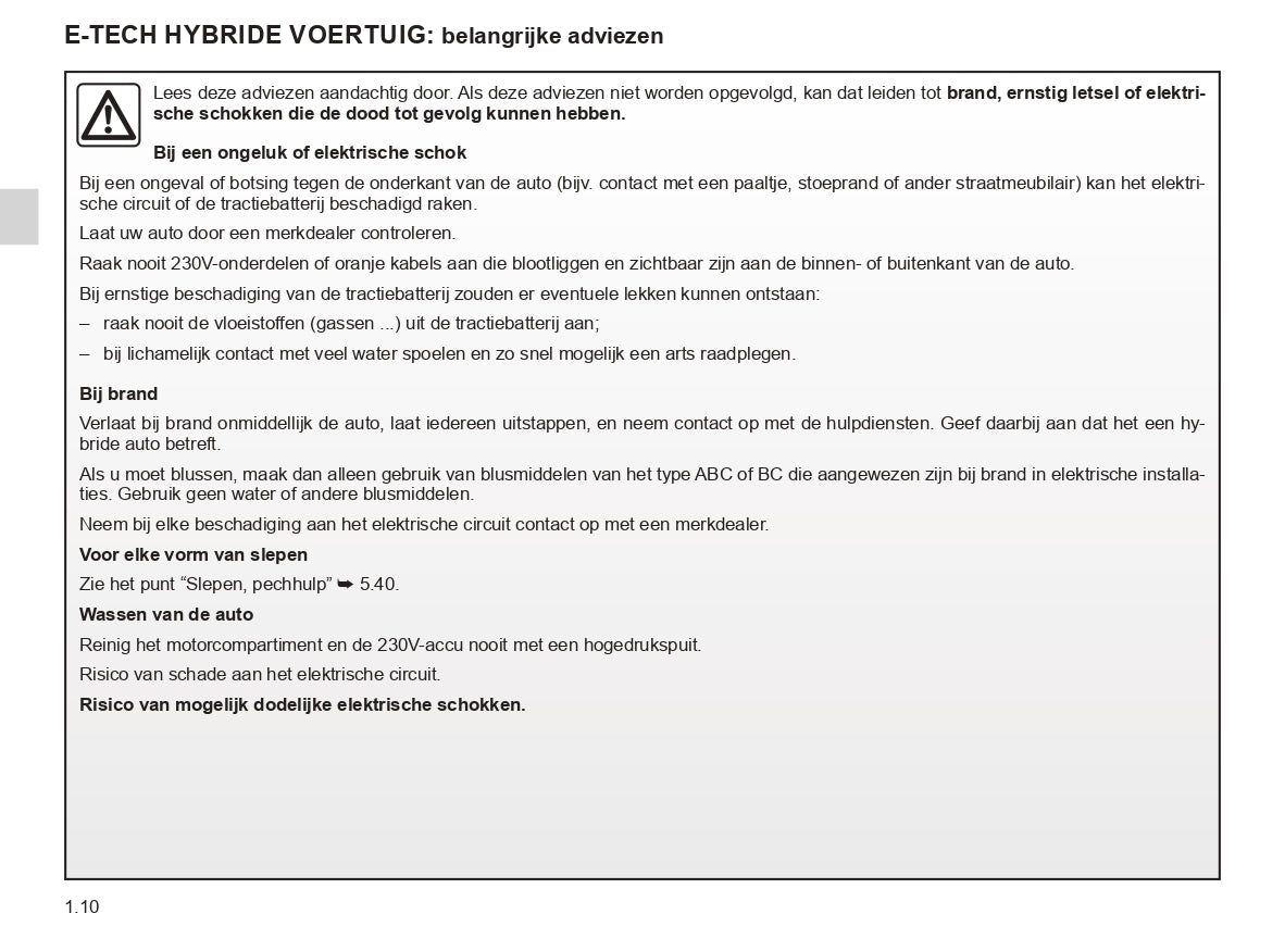 2023-2024 Renault Clio Bedienungsanleitung | Niederländisch