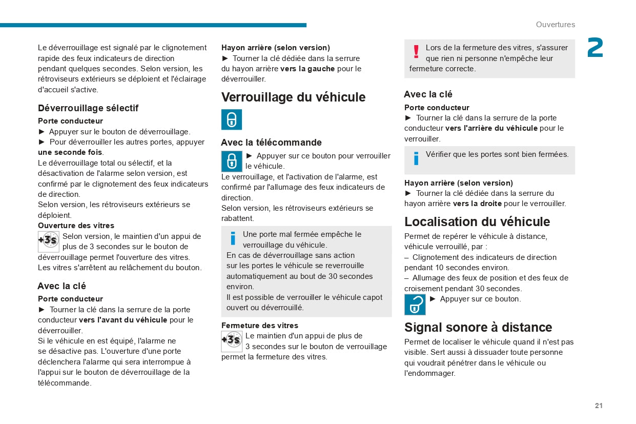 2022-2024 Peugeot Landtrek Owner's Manual | French