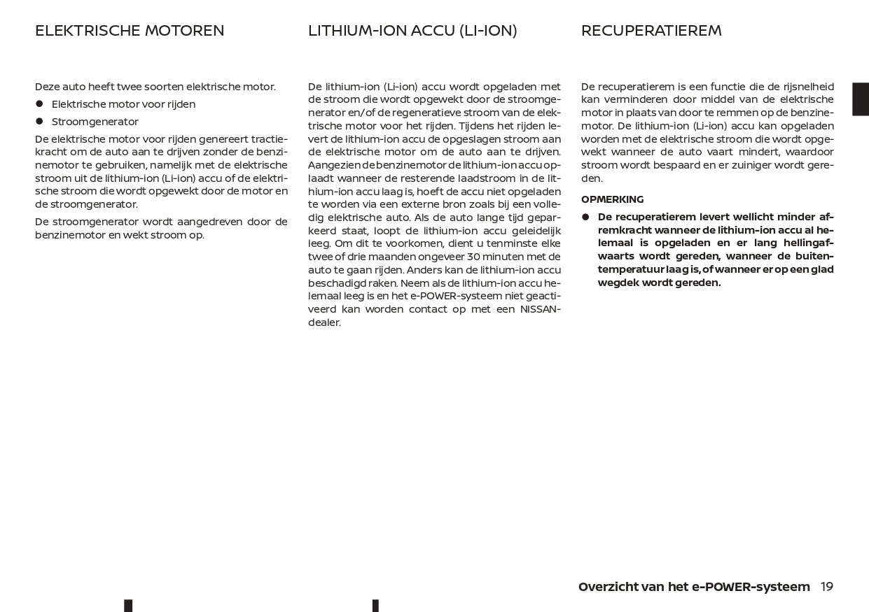 2022-2023 Nissan Qashqai e-Power Owner's Manual | Dutch