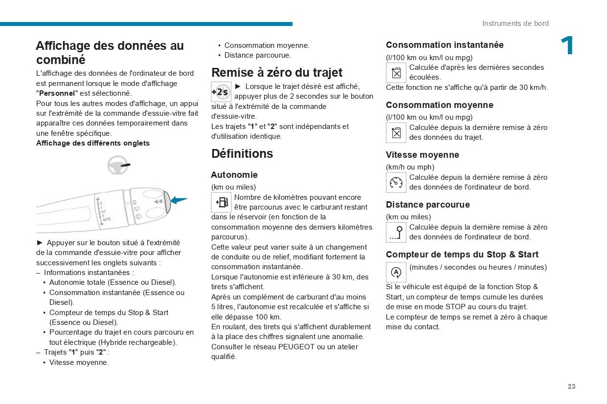 2023-2024 Peugeot 508/508SW Owner's Manual | French