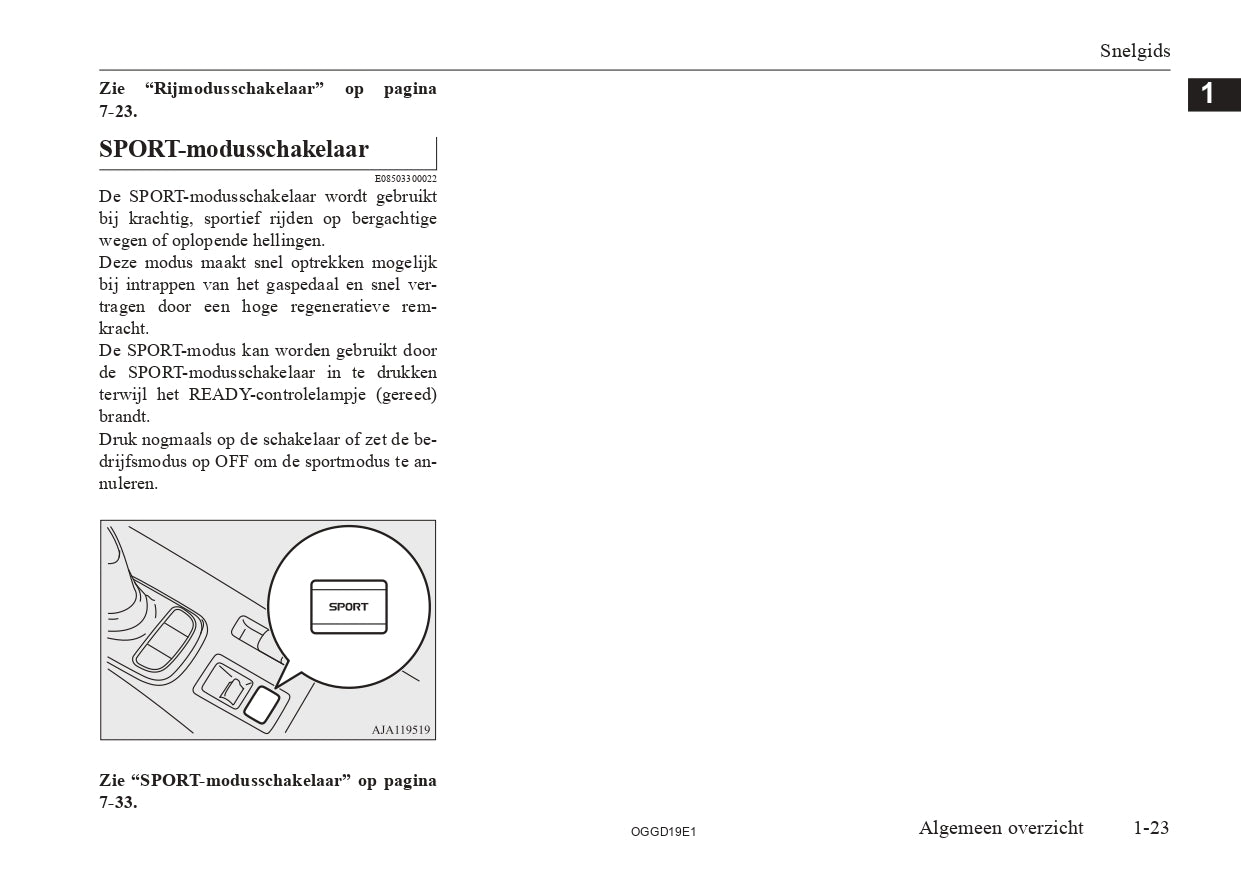 2018 Mitsubishi Outlander PHEV Owner's Manual | Dutch