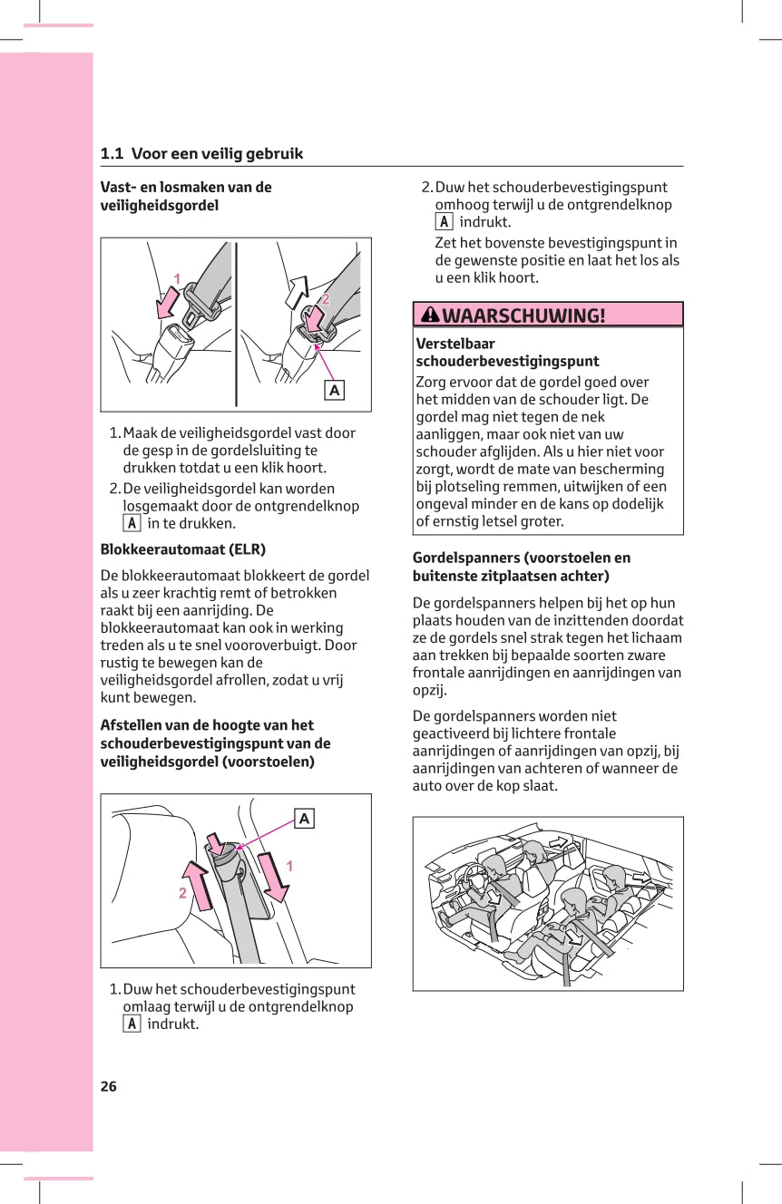 2023-2024 Toyota RAV4 Plug-in Hybrid Owner's Manual | Dutch