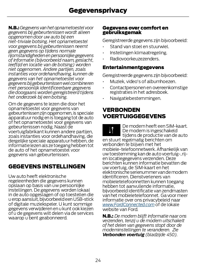 2024 Ford Kuga Gebruikershandleiding | Nederlands