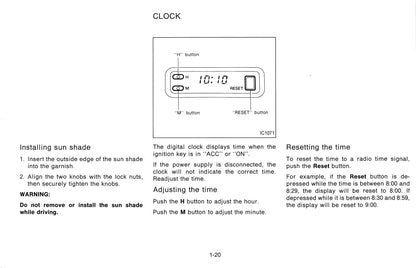 1995 Nissan 300ZX Owner's Manual | English