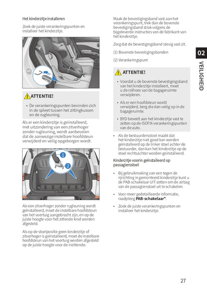 2022-2023 BYD Atto 3 Owner's Manual | Dutch