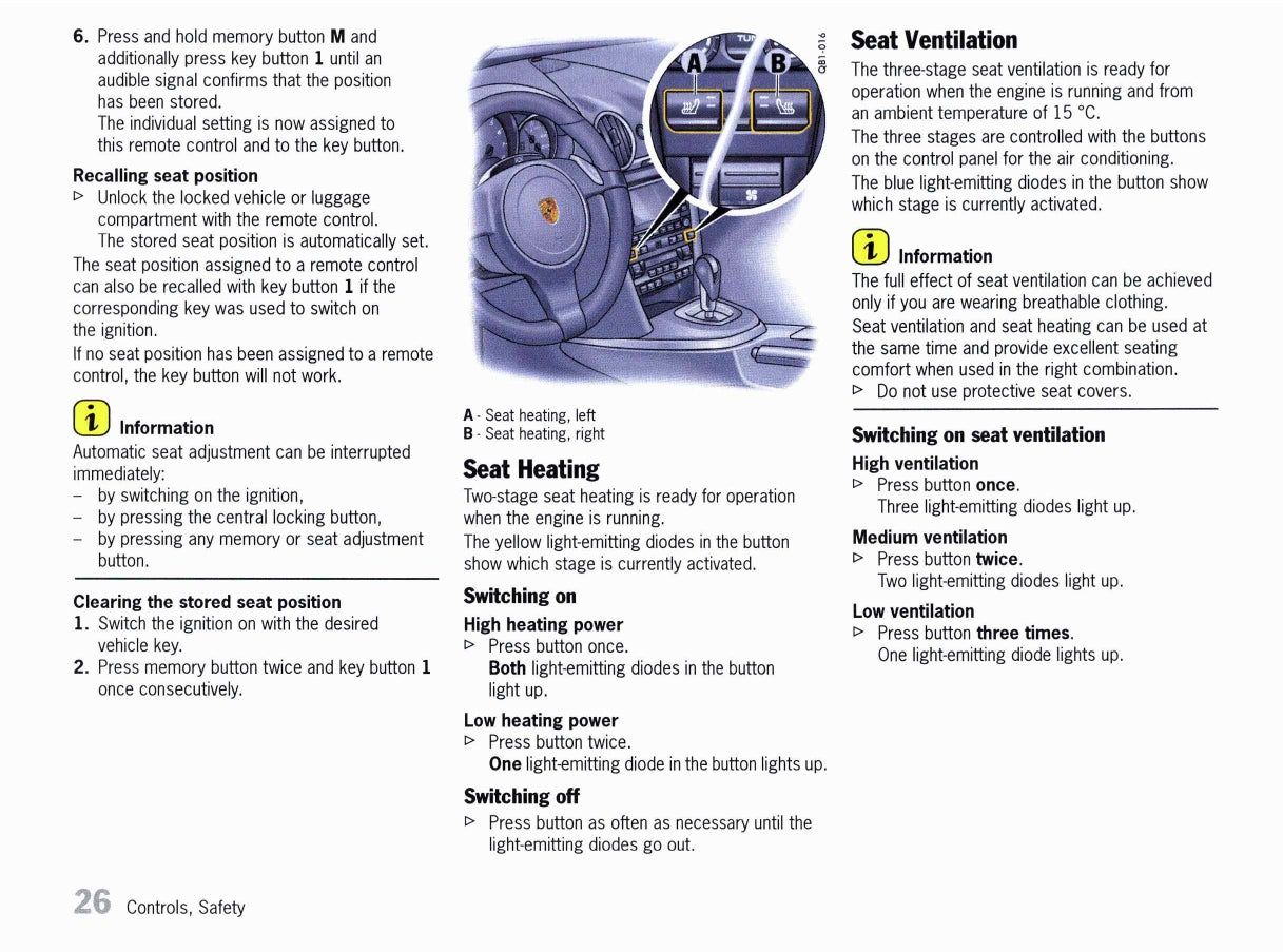 2011 Porsche Boxster/Boxster S/Boxster Spyder Owner's Manual | English