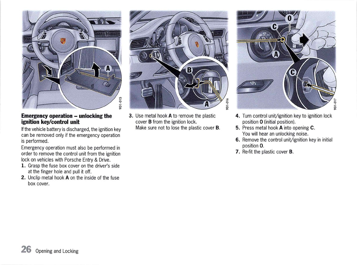 2013 Porsche 911 Carrera Owner's Manual | English