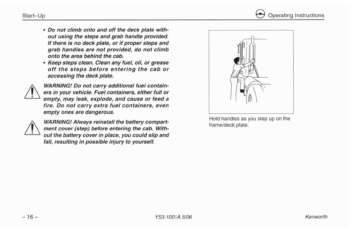 2004-2010 Kenworth W900/T600/T660/T800/C500 Owner's Manual | English