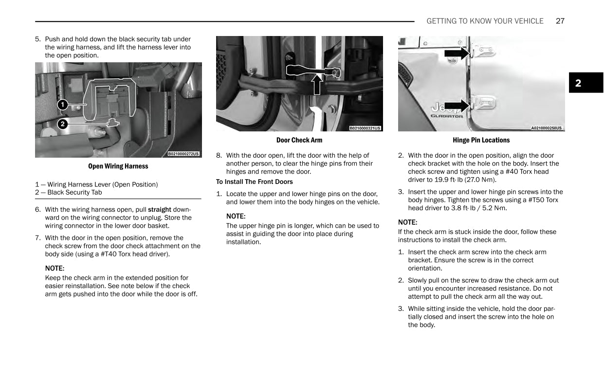 2023 Jeep Gladiator Owner's Manual | English