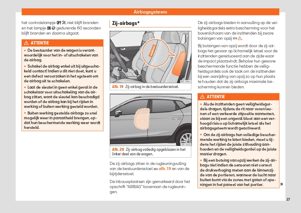 2020 Seat Arona Owner's Manual | Dutch