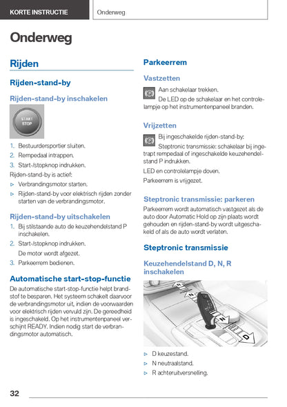 2021 BMW X3 Plug-in Hybrid Owner's Manual | Dutch