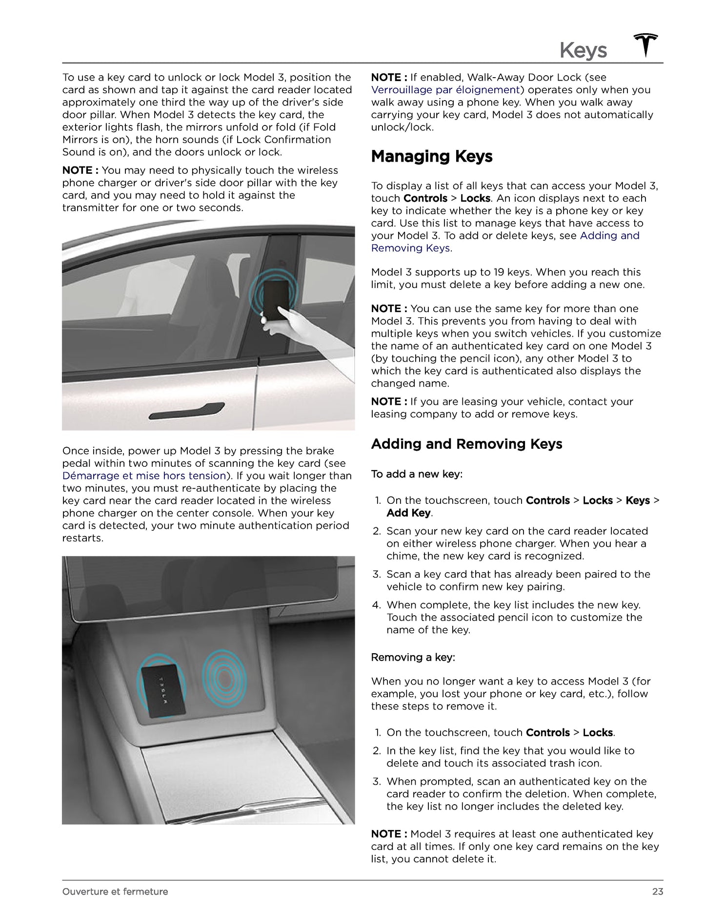 2023-2024 Tesla Model 3 Gebruikershandleiding | Frans