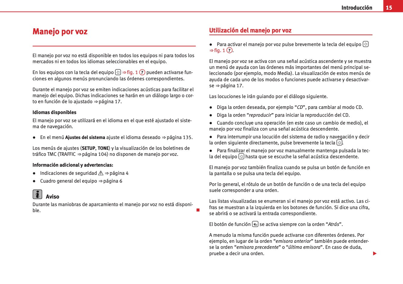 Seat Media System 3.2 Manual de Instrucciones 2010 - 2015