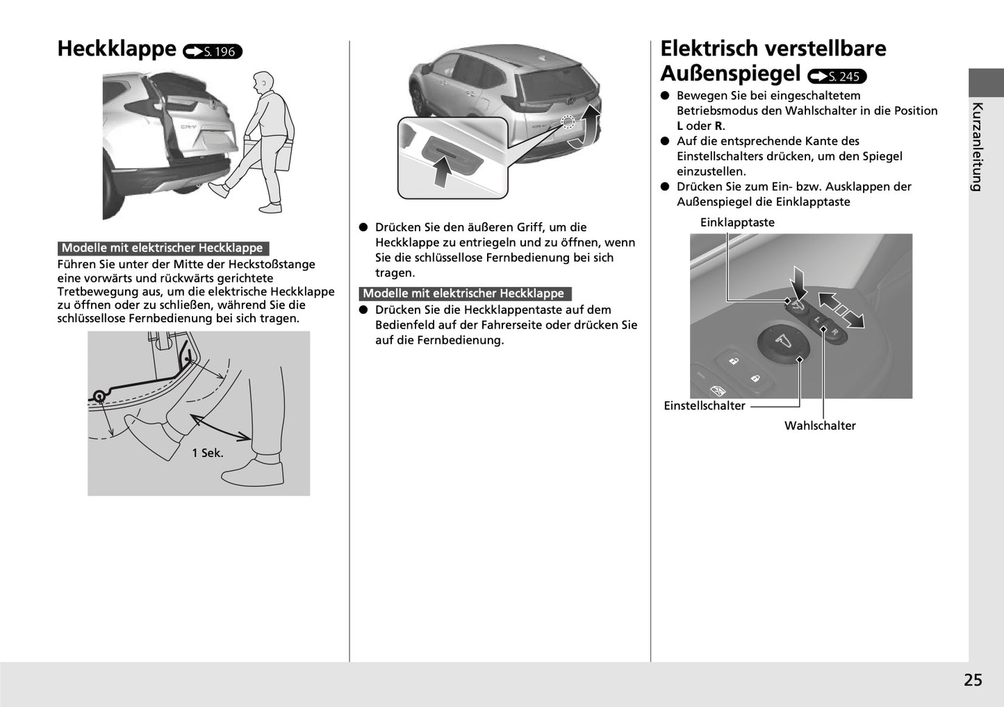 2019-2020 Honda CR-V Gebruikershandleiding | Duits