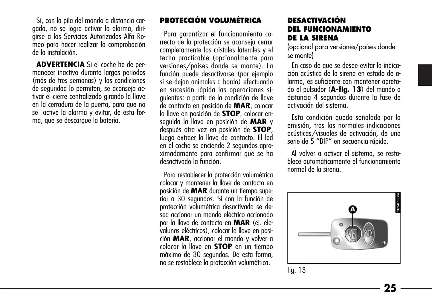 2003-2008 Alfa Romeo 166 Owner's Manual | Spanish