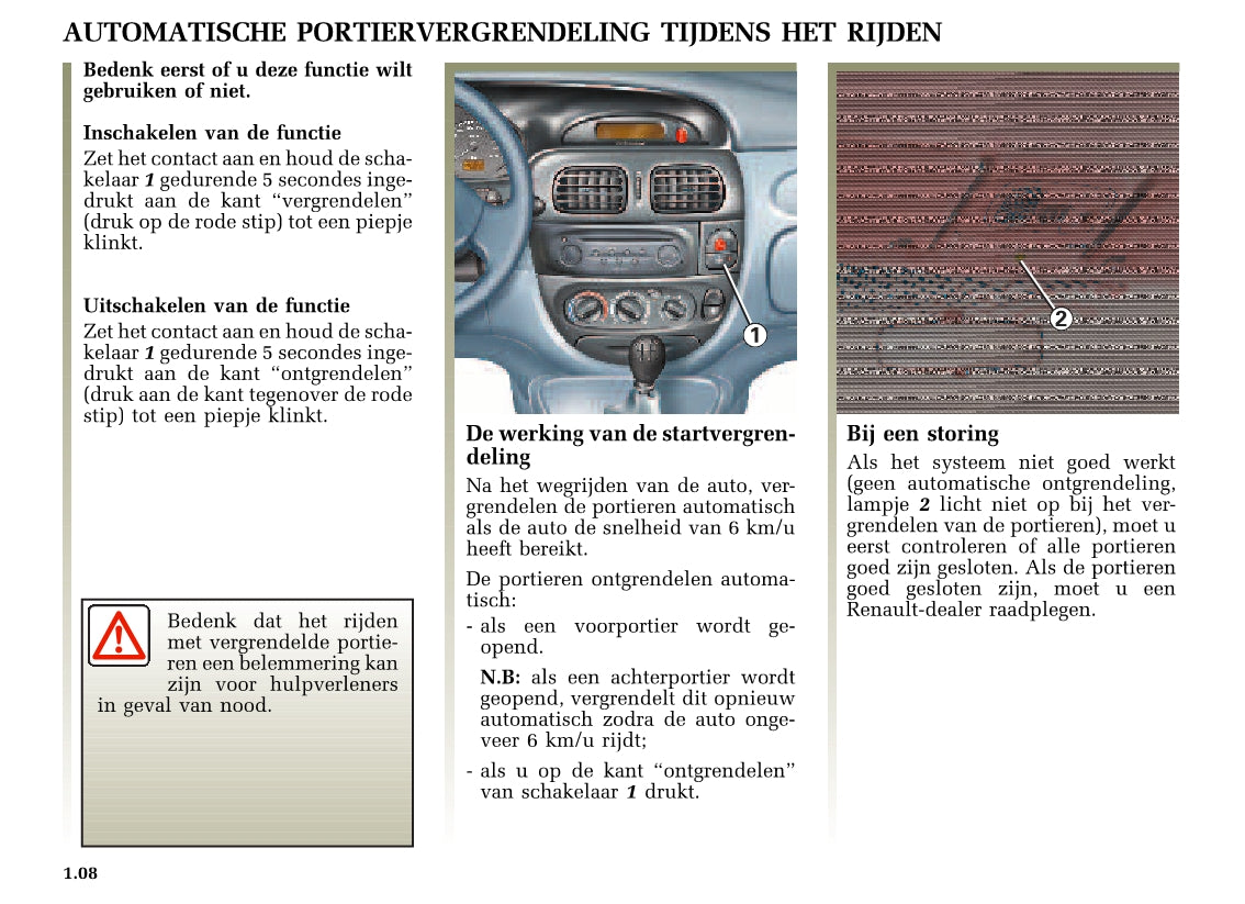1999-2003 Renault Scenic Gebruikershandleiding | Nederlands