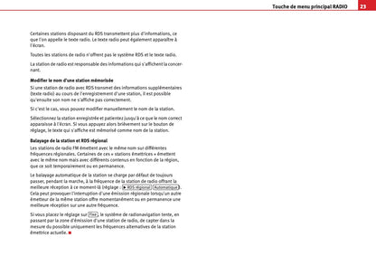 Seat Media System 2.0 Guide d’instructions