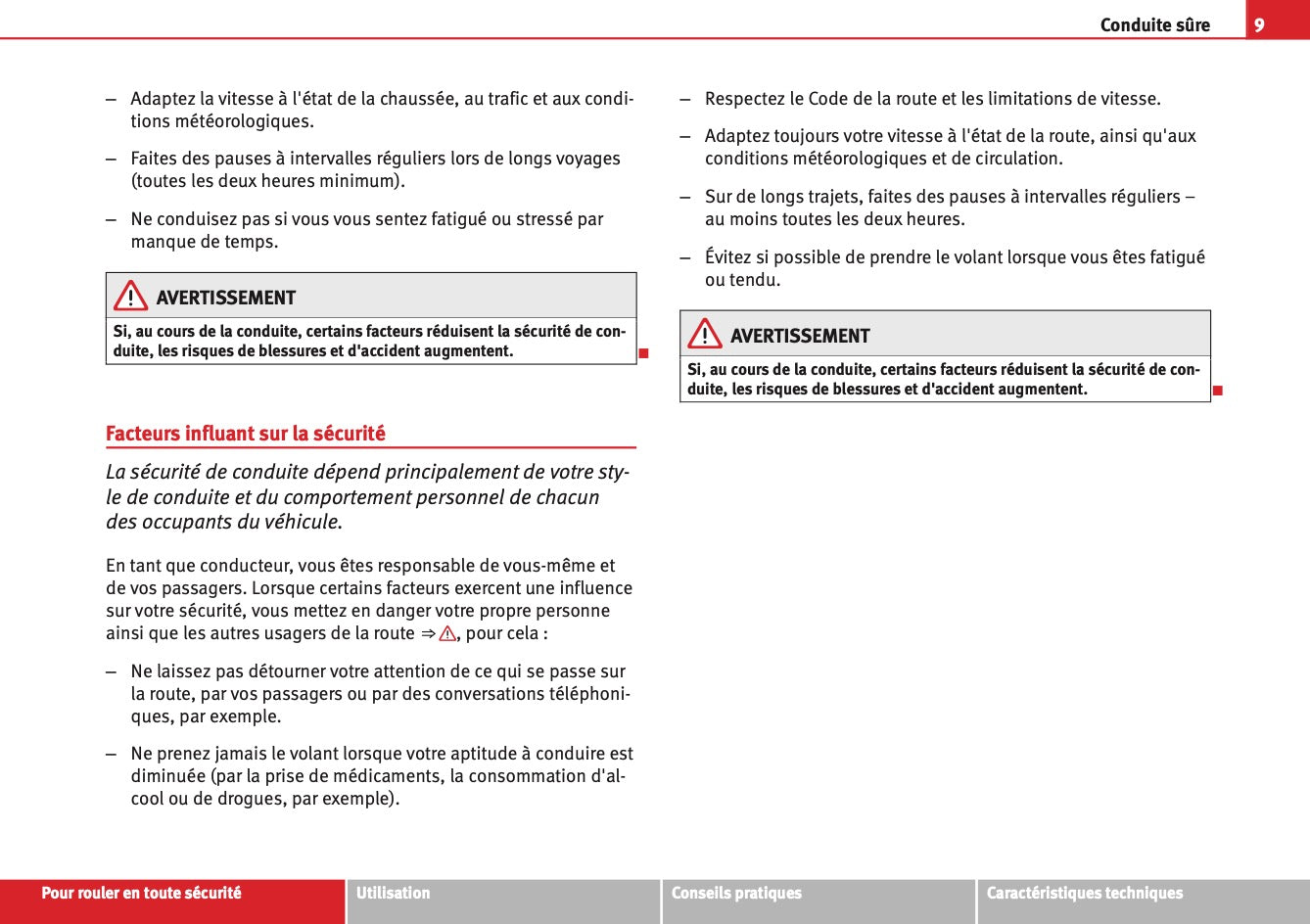 2009-2012 Seat Exeo Manuel du propriétaire | Français