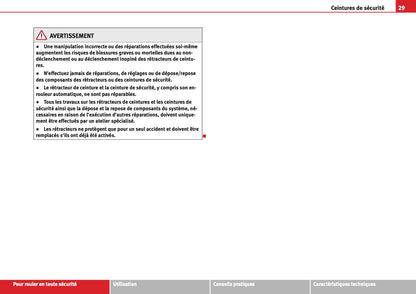 2009-2012 Seat Exeo Manuel du propriétaire | Français