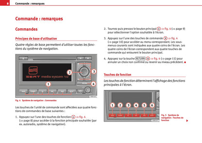 Seat Media System 1.0 Guide d'instructions