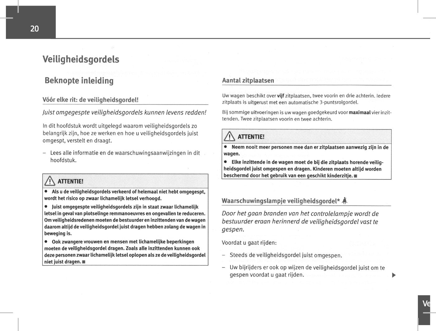 2010-2011 Seat Altea Freetrack Owner's Manual | Dutch