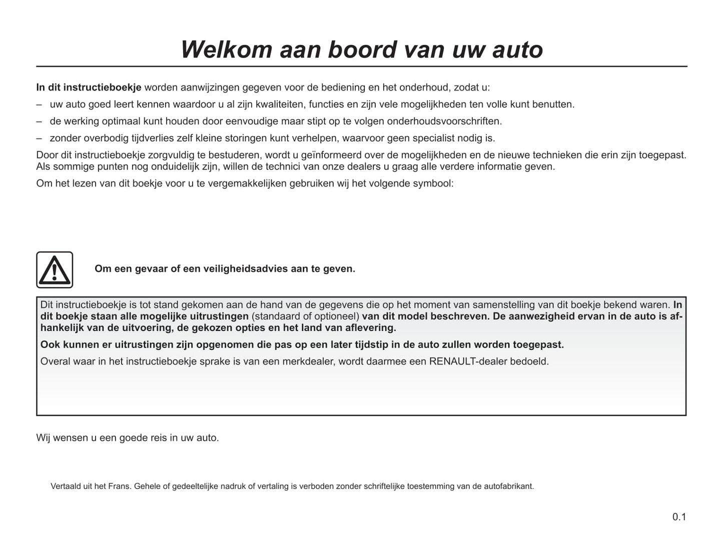 2014-2019 Renault Trafic Gebruikershandleiding | Nederlands