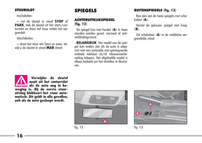 1997-2003 Alfa Romeo 156 Owner's Manual | Dutch