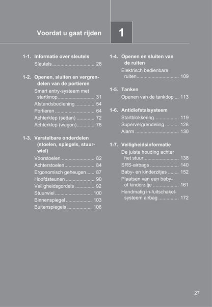 2014-2015 Toyota Avensis Gebruikershandleiding | Nederlands