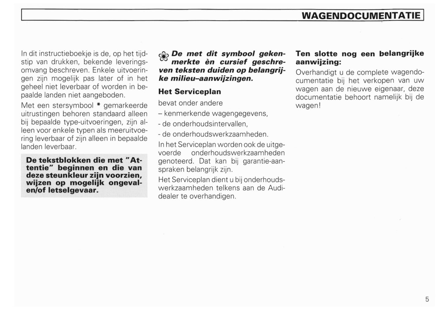 1994-2002 Audi A8/S8 Owner's Manual | Dutch