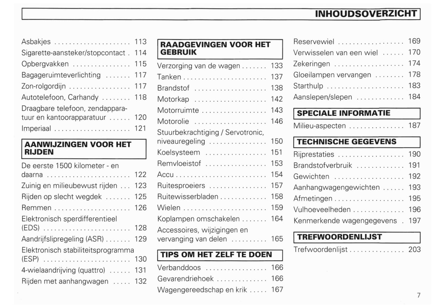 1994-2002 Audi A8/S8 Bedienungsanleitung | Niederländisch