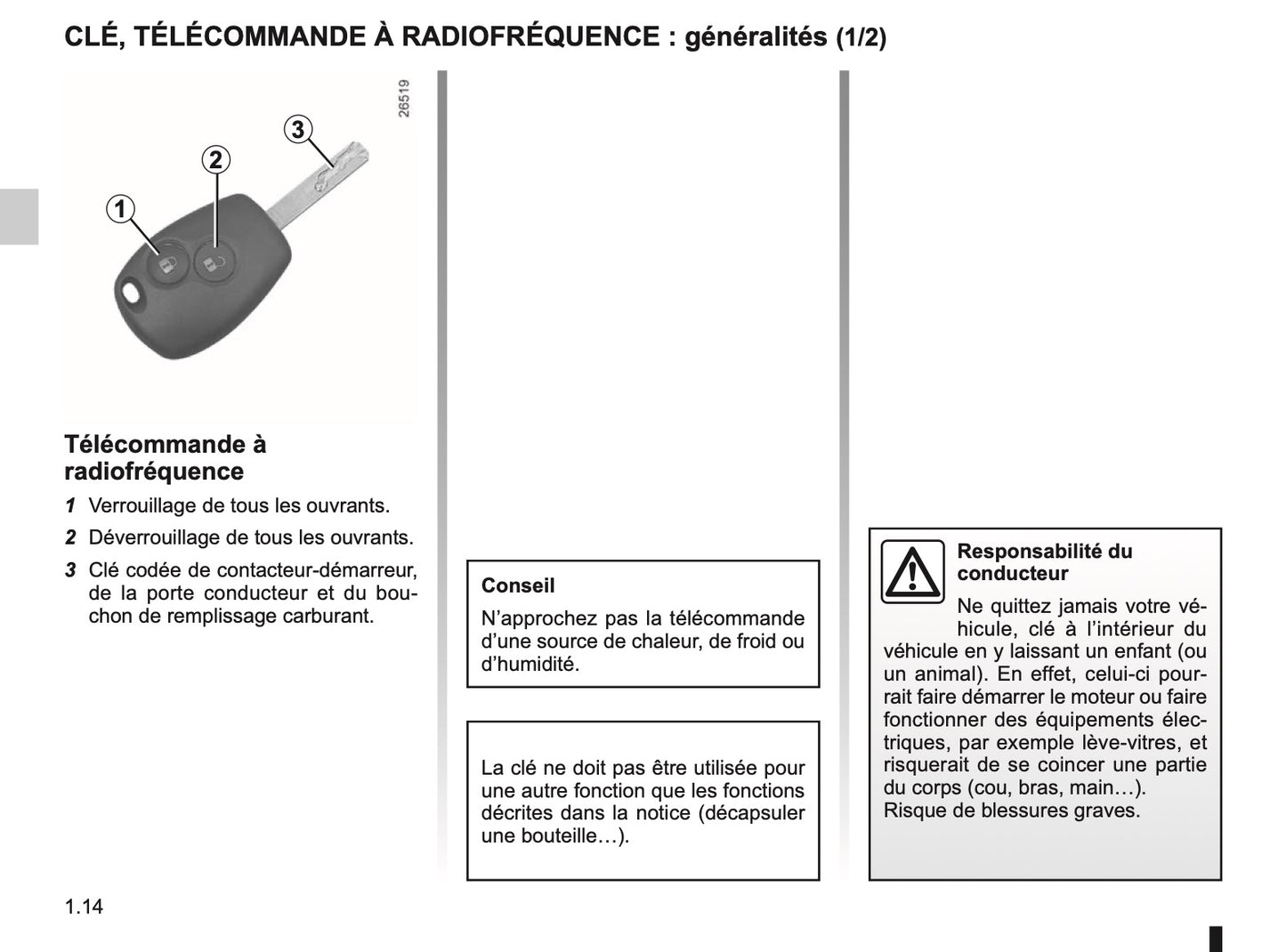 2011-2012 Renault Kangoo Z.E. Owner's Manual | French