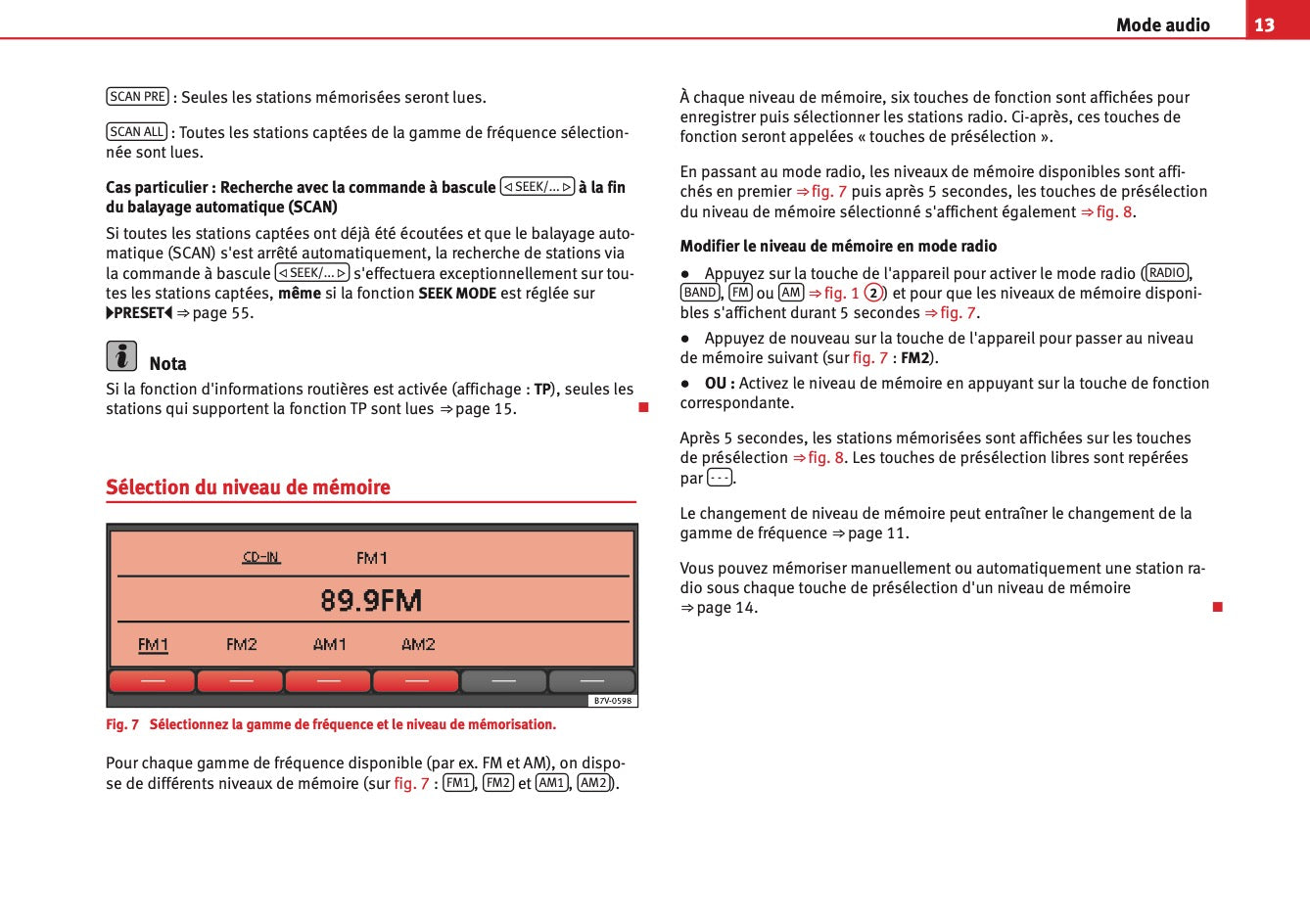 Seat Sound System 2.0 Guide d’instructions