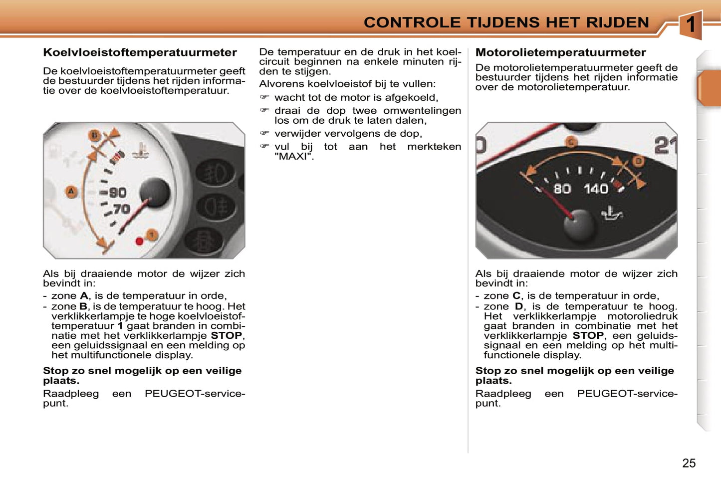 2005-2006 Peugeot 207 Owner's Manual | Dutch