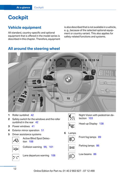 2013 BMW 6 Series Gran Coupé Owner's Manual | English