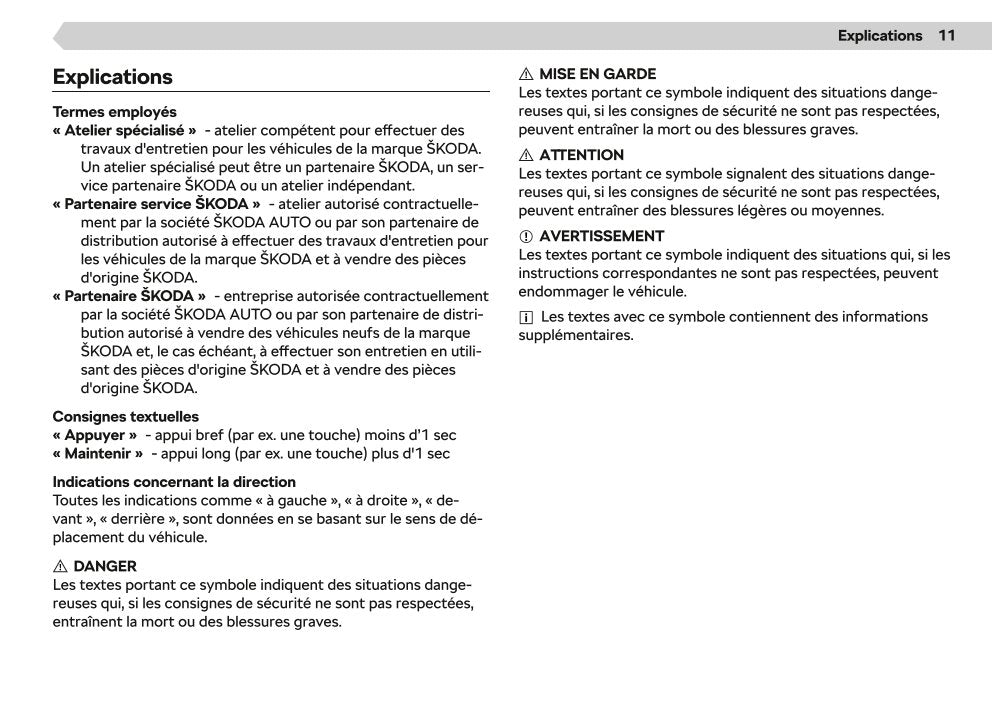 2020-2021 Skoda Enyaq iV Owner's Manual | French