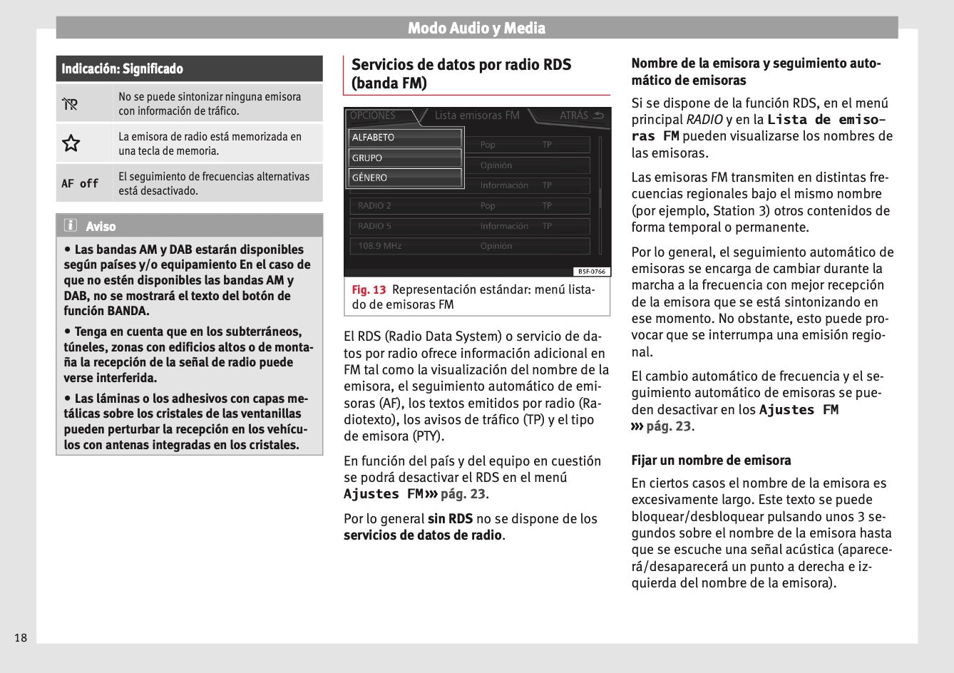 Seat Media System Plus Navi System Manual de Instrucciones 2015 - 2017