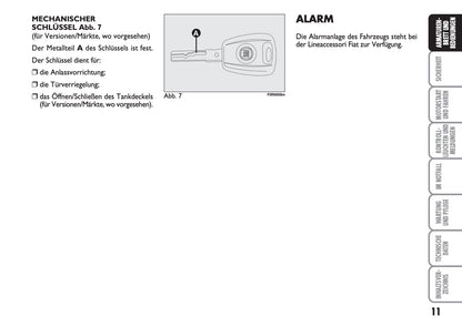 2013-2014 Fiat Linea Owner's Manual | German