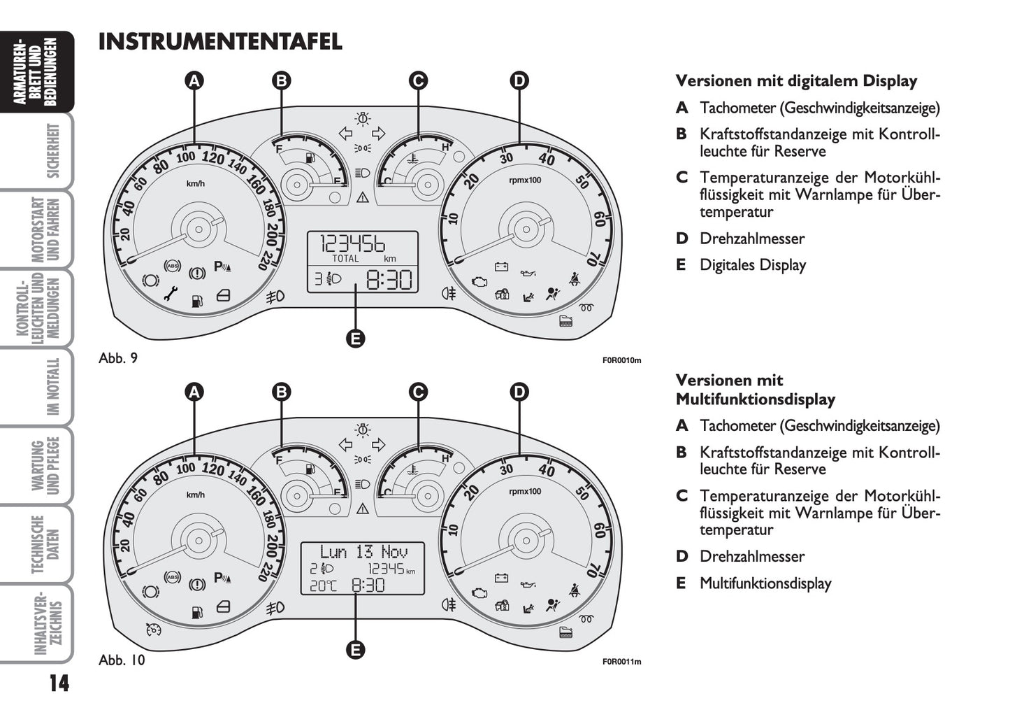 2013-2014 Fiat Linea Gebruikershandleiding | Duits