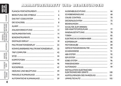 2013-2014 Fiat Linea Gebruikershandleiding | Duits