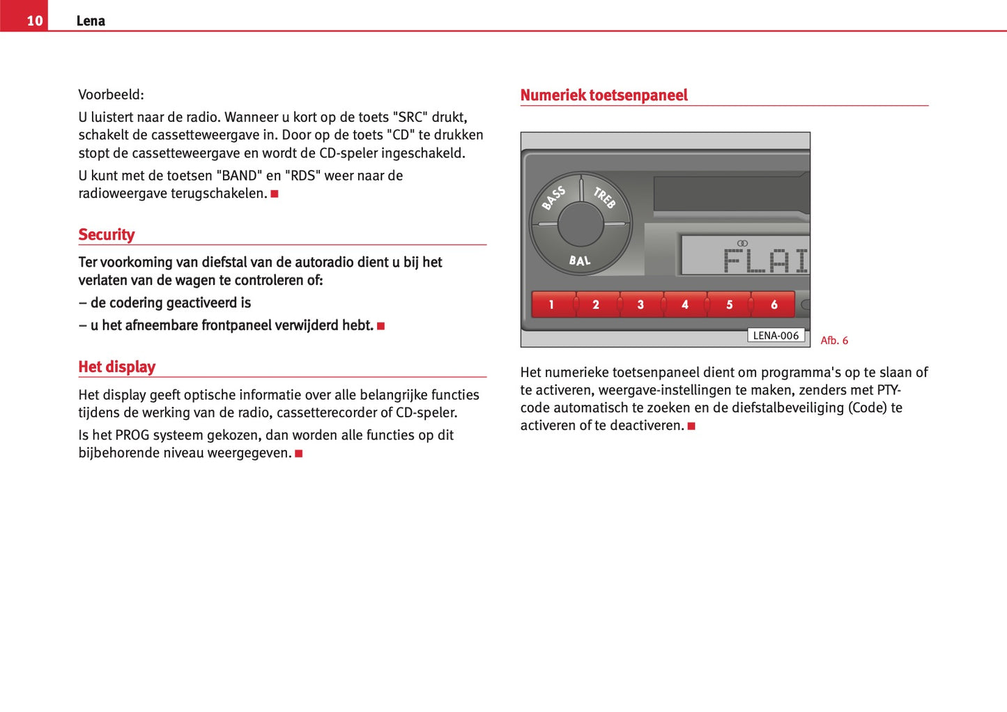 Seat Radio Lena 2003 - 2006