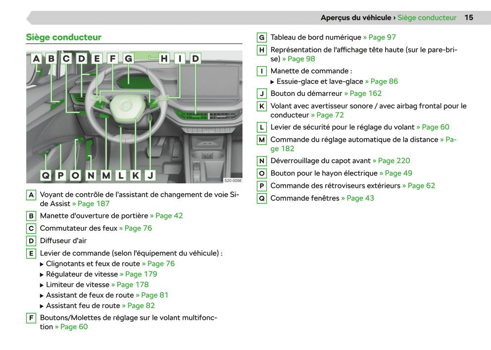 2020-2021 Skoda Enyaq iV Owner's Manual | French