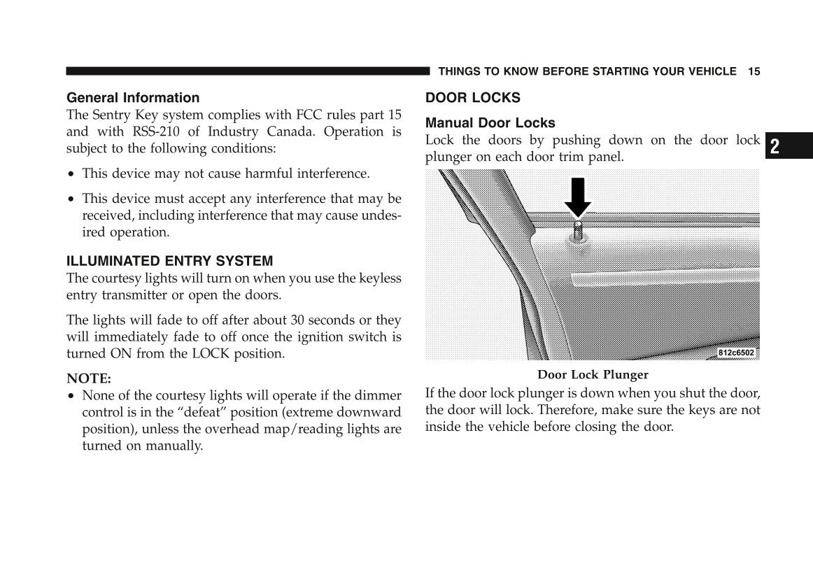 2006 Dodge Charger Owner's Manual | English